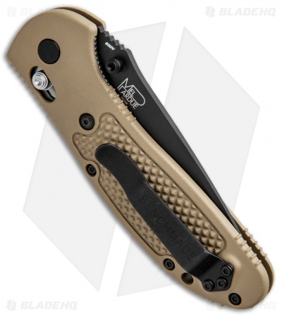 Benchmade Griptilian AXIS Lock Knife Sand (3.45" Black) 551BKSN-S30V