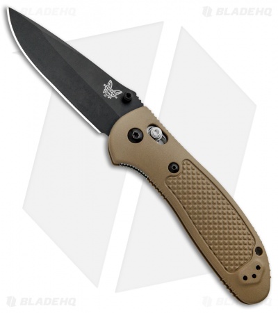 Benchmade Griptilian AXIS Lock Knife Sand (3.45" Black) 551BKSN-S30V