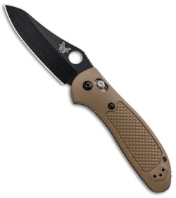 Benchmade Griptilian 550BKSN Knife - Sand | Black S30V