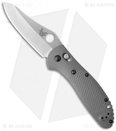 Benchmade Griptilian AXIS Lock Knife Gray/Blue G-10 (3.45" Satin) 550-1