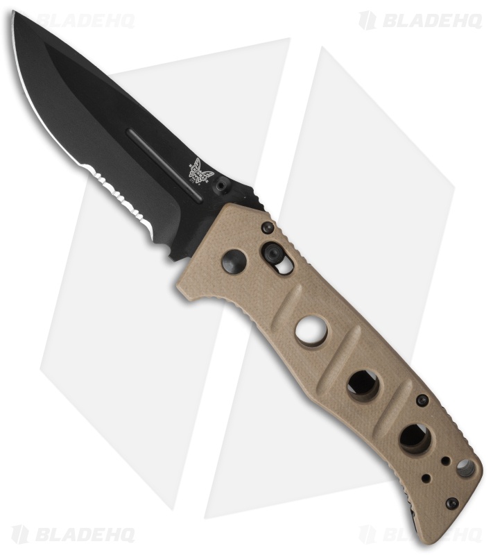 Benchmade Sibert 275SBKSN Adamas AXIS Lock Knife Tan G-10