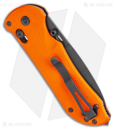 Benchmade Triage AXIS Lock Knife Orange G-10 (3.5" Black Serr) 916SBK-ORG