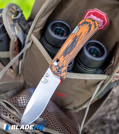 Benchmade Grizzly Creek Axis Lock Knife Orange/Black G10 (3.5" Satin) 15060-1801