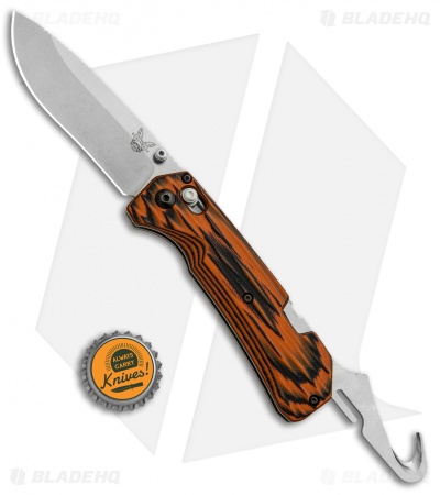 Benchmade Grizzly Creek Axis Lock Knife Orange/Black G10 (3.5" Satin) 15060-1801