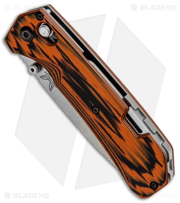 Benchmade Grizzly Creek Axis Lock Knife Orange/Black G10 (3.5" Satin) 15060-1801