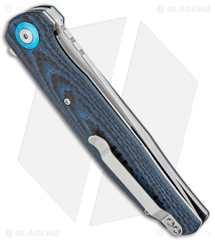 Bestech Knives Ascot - Flipper Knife | Blue CF | Grindworx