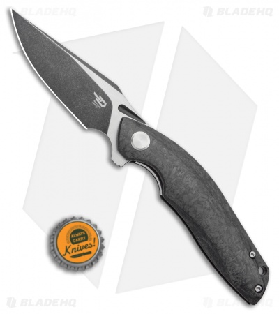 Bestech Knives Ghost Liner Lock Knife Carbon Fiber (3.6" Two Tone) BT1905D