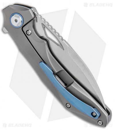 Bestech Knives Kombou ESKRA Folding Knife Gray Ti (3.5" Stonewash) BT1813C