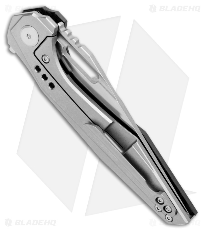 Bestech Knives Malware Frame Lock Flipper Knife Carbon Fiber  (3.88" Stonewash)