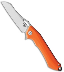 Bestech Knives Platypus Liner Lock Orange G-10 (3.4" Satin D2) BG28B