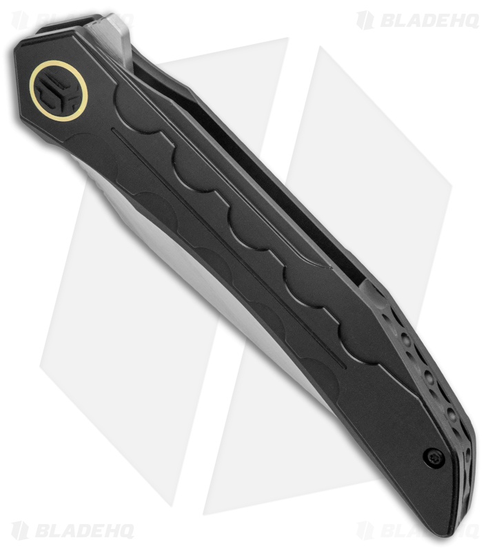 Bestech Knives Samari Frame Lock Knife Black Titanium (3.9" Satin M390)