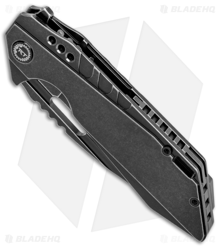 Bestech Knives Shodan Frame Lock Flipper Knife Black Ti (3.86" BSW) BT1910B