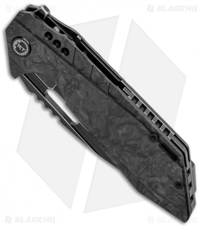 Bestech Knives Shodan Frame Lock Flipper Knife Ti/CF(3.86" BSW) BT1910D