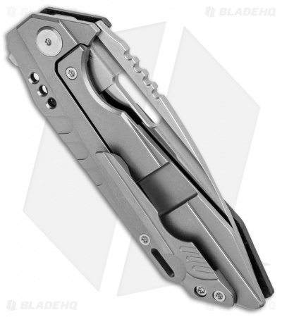 Bestech Knives Shodan Frame Lock Flipper Knife Ti/CF(3.86" Stonewash) BT1910C