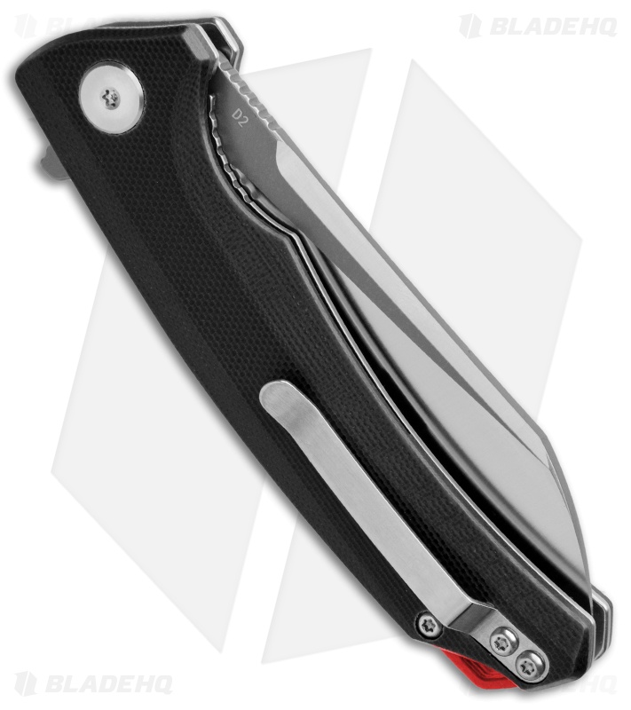 Bestech Knives Texel Liner Lock Knife Black G-10 (3.25" Gray/Satin) BG21A-2
