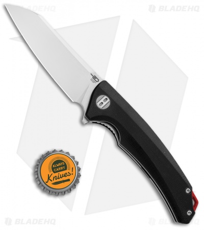 Bestech Knives Texel Liner Lock Knife Black G-10 (3.25" SW/Satin) BG21A-1