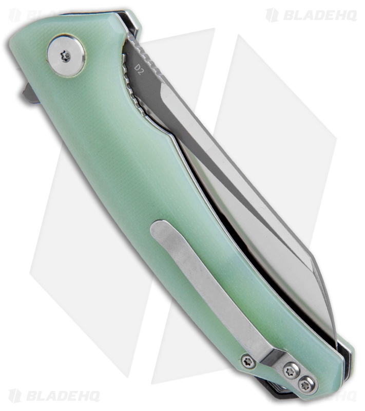 Bestech Knives Texel Liner Lock Knife Jade G-10 (3.25" Gray/Satin) BG21B-2