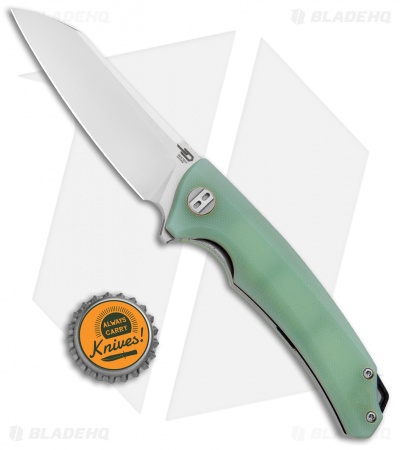 Bestech Knives Texel Liner Lock Knife Jade G-10 (3.25" SW/Satin) BG21B-1