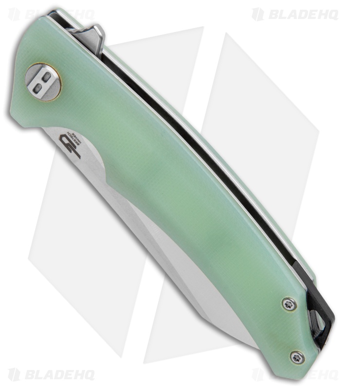 Bestech Knives Texel Liner Lock Knife Jade G-10 (3.25" SW/Satin) BG21B-1