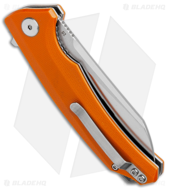 Bestech Knives Texel Liner Lock Knife Orange G10 (3.25" SW/Satin) BG21D-1