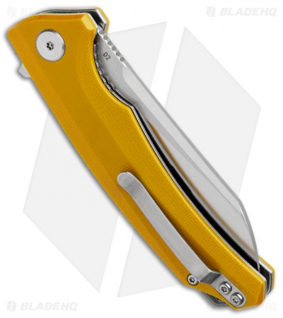 Bestech Knives Texel Liner Lock Knife Yellow G-10 (3.25" SW/Satin) BG21C-1