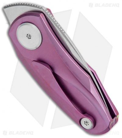 Bestech Knives Tulip Ball Lock Flipper Knife Purple Ti (1.34" SW) BT1912C