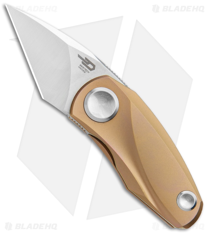 Bestech Knives Tulip Frame Lock Flipper Knife Pink Ti (1.34" SW) BT1913D