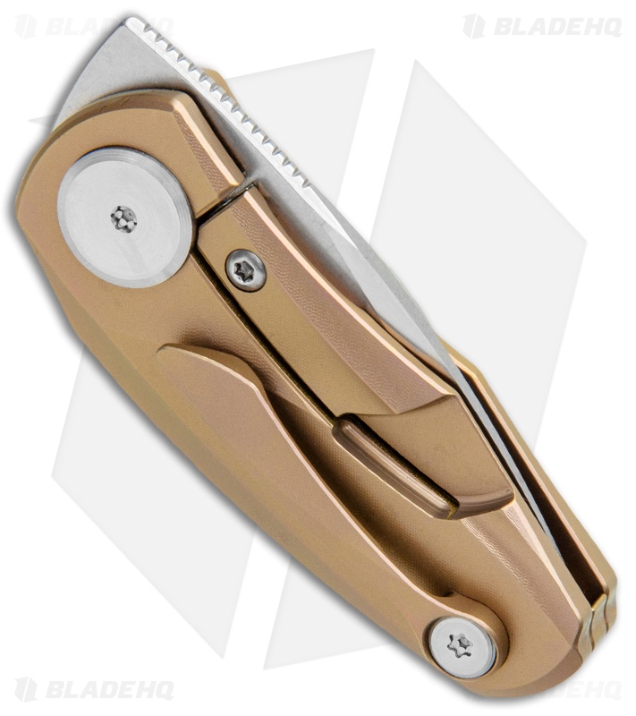 Bestech Knives Tulip Frame Lock Flipper Knife Pink Ti (1.34" SW) BT1913D