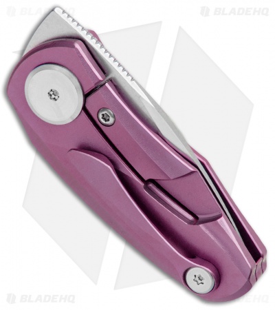 Bestech Knives Tulip Frame Lock Flipper Knife Purple Ti (1.34" SW) BT1913C