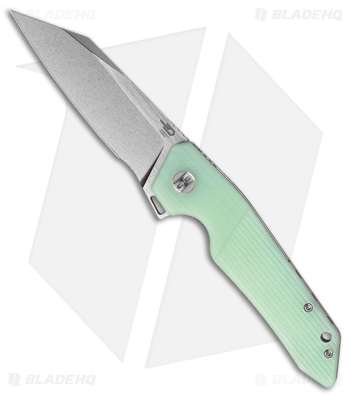 Bestech Knives Barracuda Liner Lock Knife Jade G-10 (3.5" SW) BTKG15D1