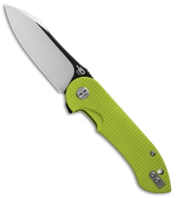 Bestech Knives Torpedo Liner Lock Knife Green G-10 (3.13" Two-Tone) BG17C-2