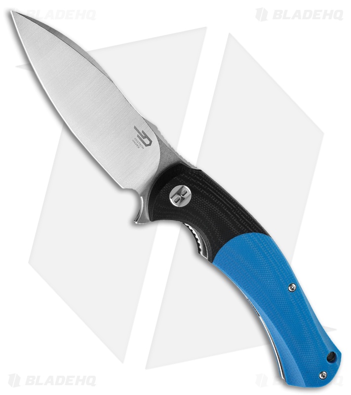 Bestech Knives Penguin Liner Lock Knife Blue/Black G-10
