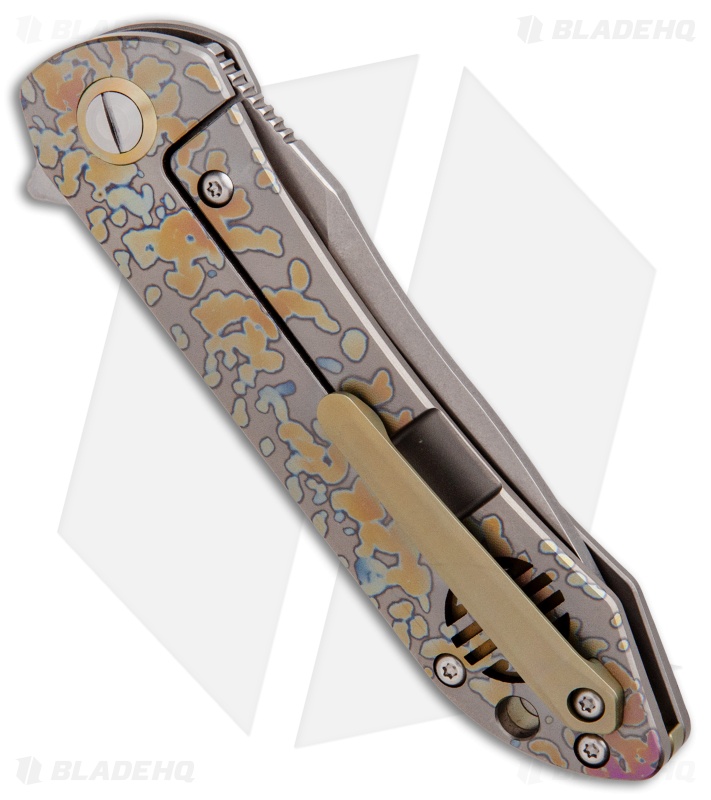 Bestech Knives Emperor Anium Flipper Knife Colorful Ano