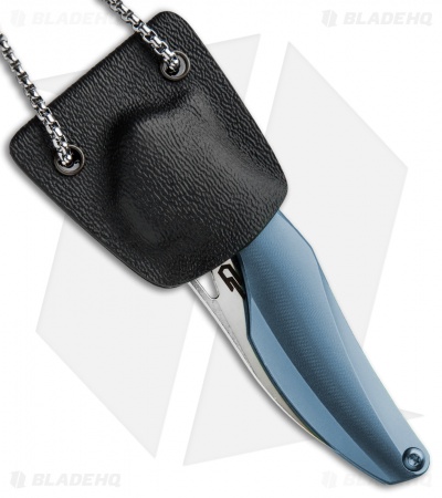 Bestech Knives Isham Reticulan Frame Lock Knife Blue Ti (2" Satin) BT1810B