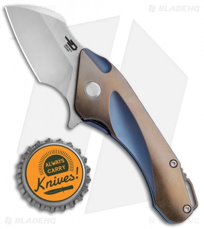 Bestech Knives Imp Frame Lock Knife Bronze Titanium (1.6" Satin) 1710B