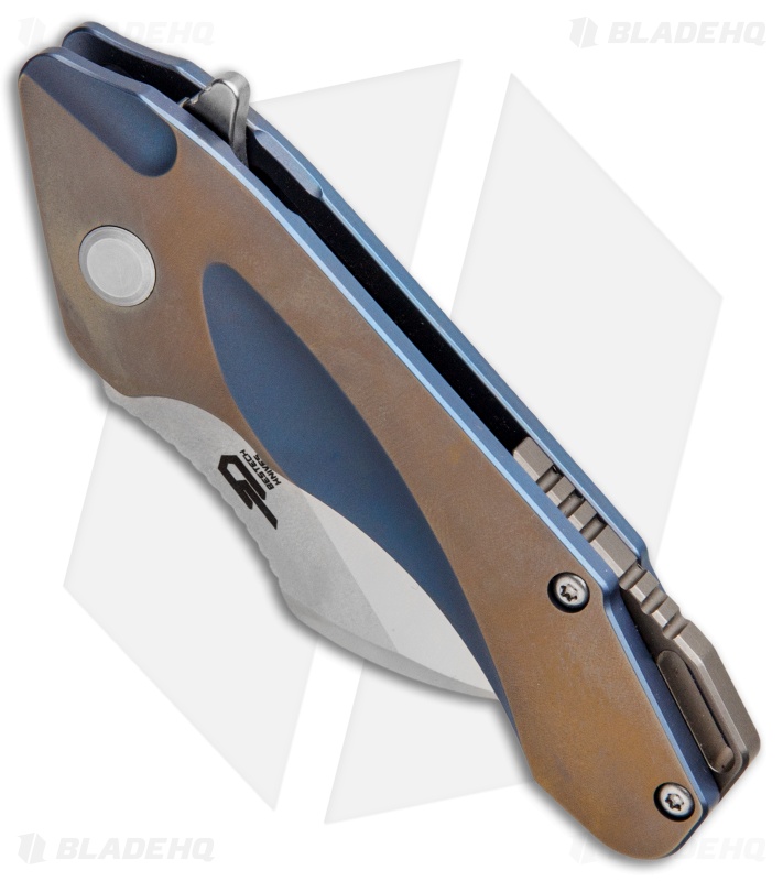 Bestech Knives Imp Frame Lock Knife Bronze Titanium (1.6" Satin) 1710B