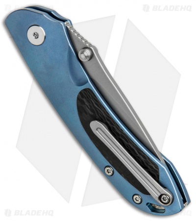 Bestech Knives Junzi Slip Joint Blue Titanium (2.75" Bead Blast) BT1809D
