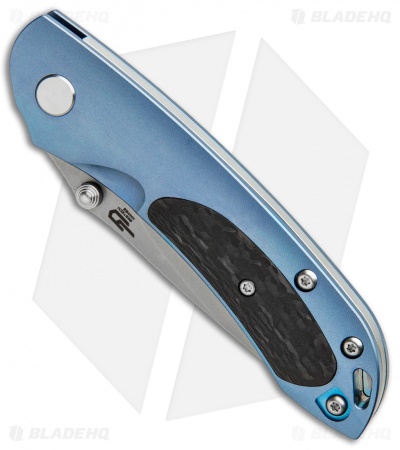 Bestech Knives Junzi Slip Joint Blue Titanium (2.75" Bead Blast) BT1809D