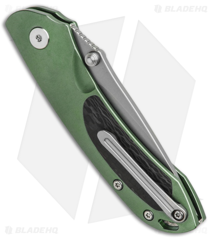Bestech Knives Junzi Slip Joint Green Titanium (2.75" Bead Blast) BT1809C