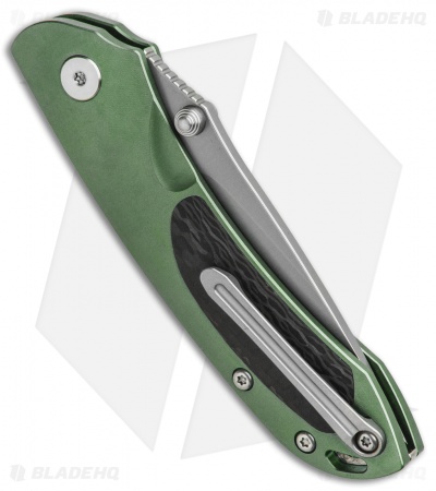 Bestech Knives Junzi Slip Joint Green Titanium (2.75" Bead Blast) BT1809C
