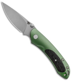 Bestech Knives Junzi Slip Joint Green Titanium (2.75" Bead Blast) BT1809C