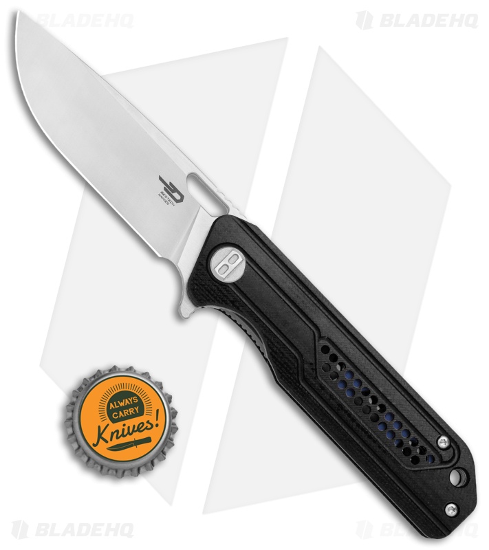 Bestech Knives Circuit Liner Lock Knife Black G-10 (3.25" Satin) BG35A-1