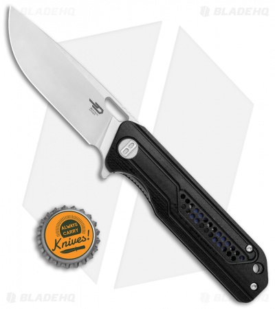 Bestech Knives Circuit Liner Lock Knife Black G-10 (3.25" Satin) BG35A-1