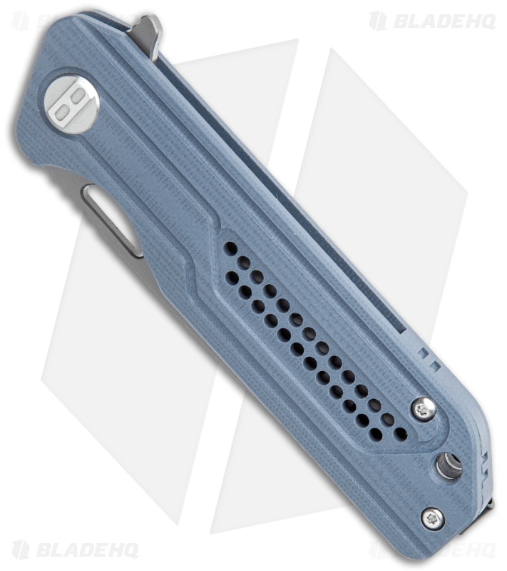 Bestech Knives Circuit Liner Lock Knife Blue G-10 (3.25" Gray) BBG35B-2