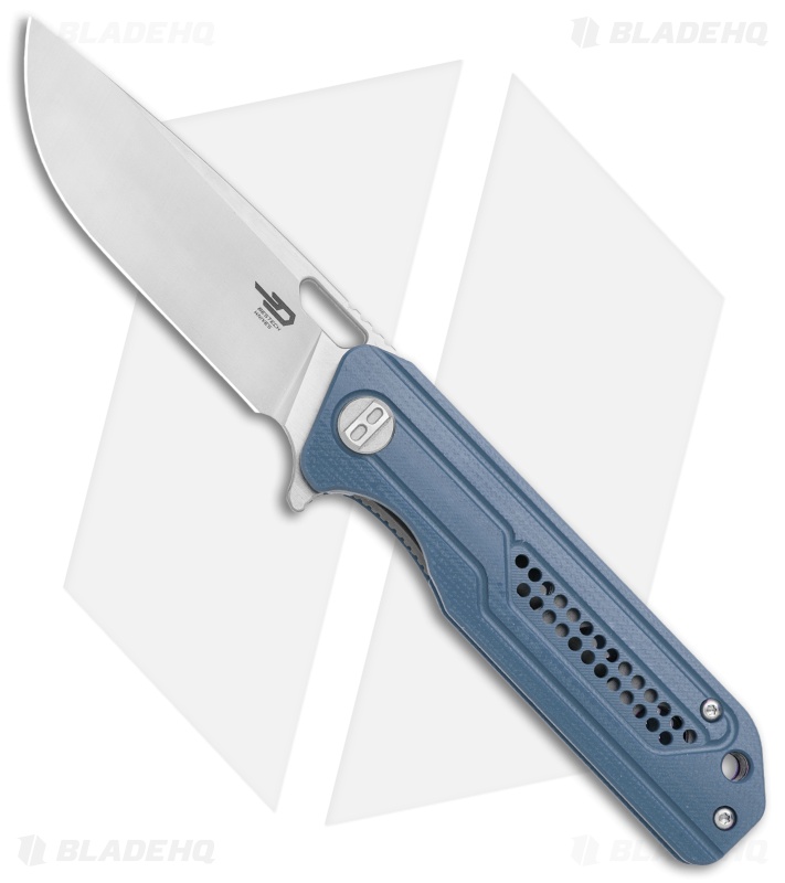 Bestech Knives Circuit Liner Lock Knife Blue G-10 (3.25" Satin) BG35B-1