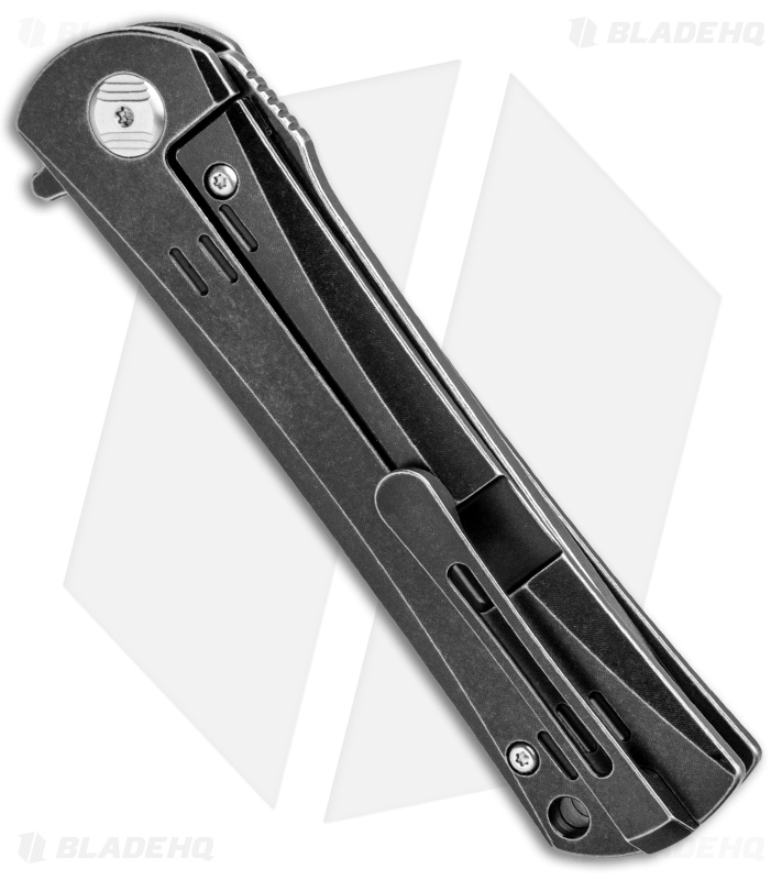 Bestech Knives Kendo Tanto Frame Lock Knife Titanium (3.75" Black Stonewash)  