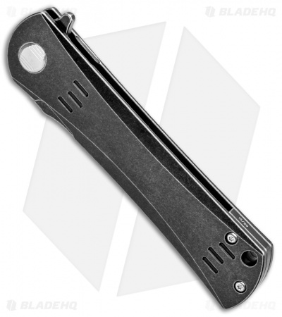 Bestech Knives Kendo Tanto Frame Lock Knife Titanium (3.75" Black Stonewash)  