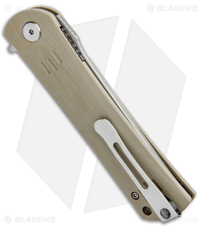 Bestech Knives Kendo Tanto Liner Lock Knife Tan G-10 (3.75" Satin)  