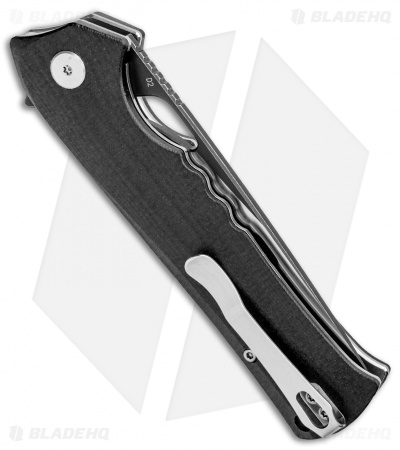 Bestech Knives Muskie Liner Lock Knife Black G10 (4" Black/Satin)