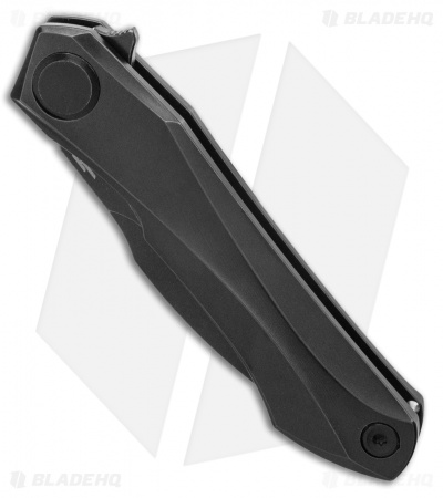Bestech Knives Ivy Frame Lock Flipper Black Ti (3" Black SW) BHQ Exclusive